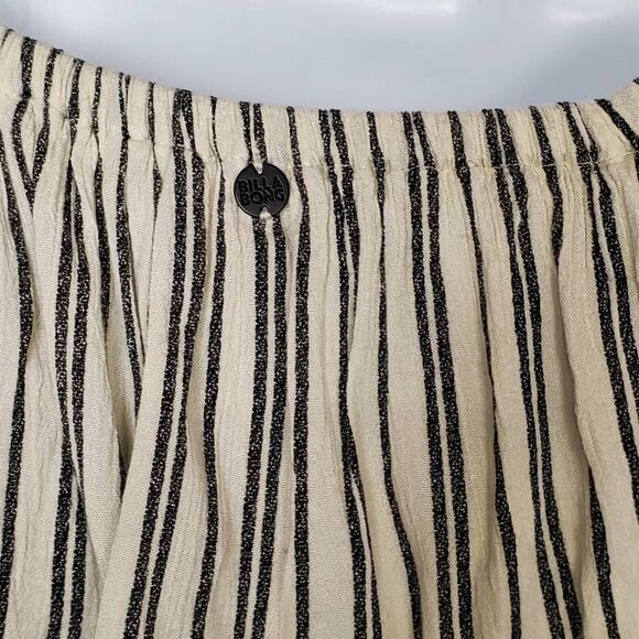 Billabong Off Shoulder Striped Maxi Dress Women’s Size S - Picture 6 of 10